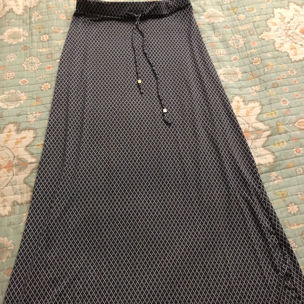 Blue &white maxi skirt